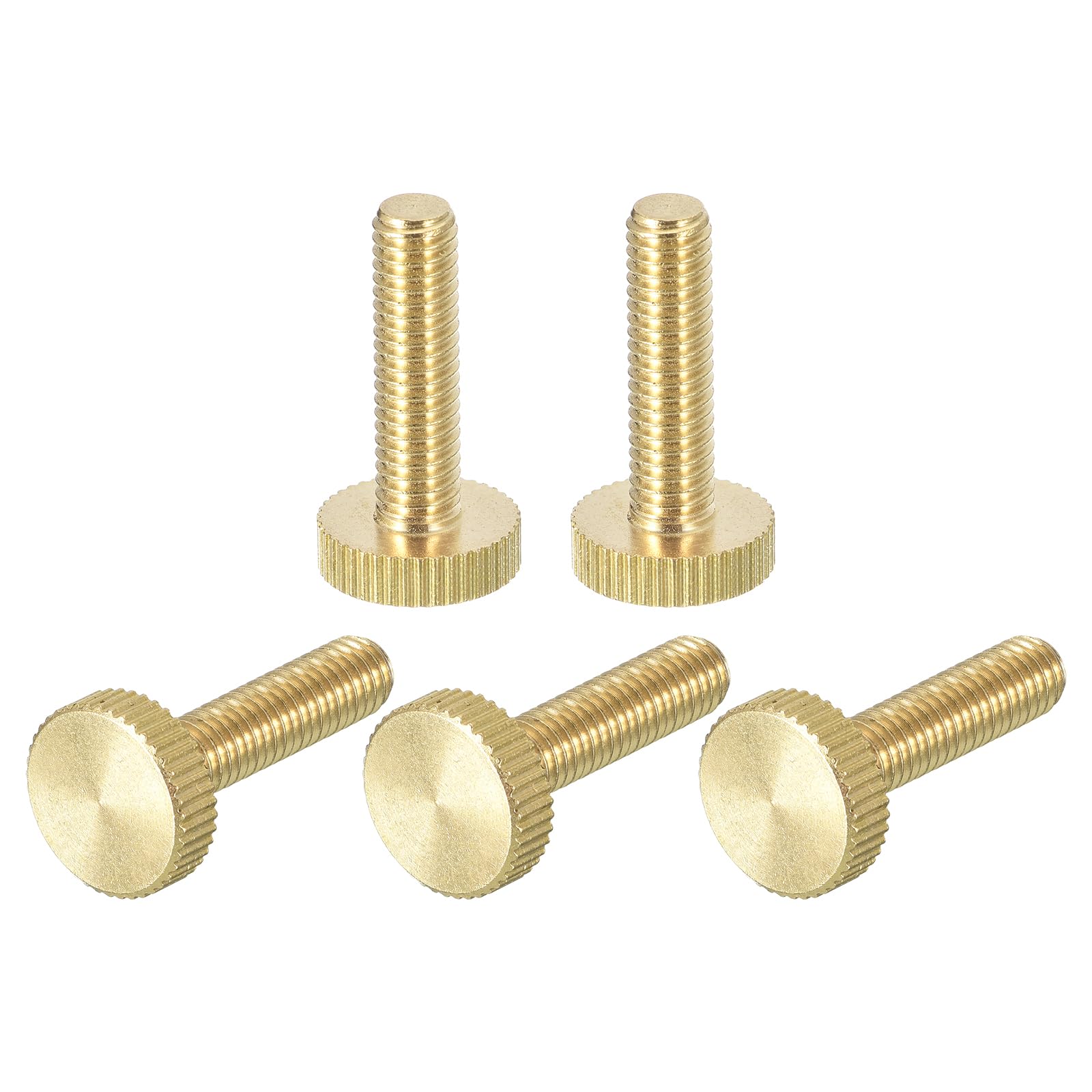 Brass Thumb Screws - M5 Knurled Fasteners -11