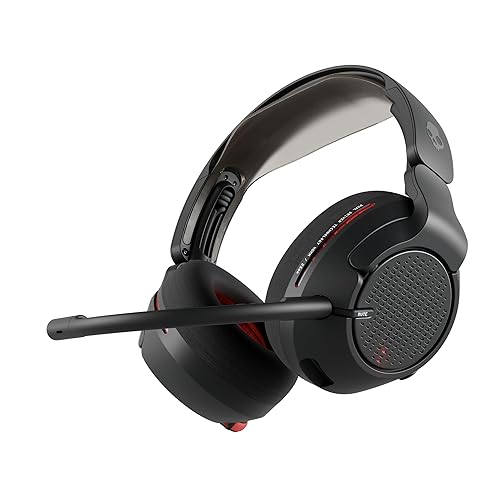 Skullcandy Crusher PLYR 720 Wireless Gaming Headset, Ultimate Immersion and Comfort, THX Spatial Audio and Multi-Sensory Bass, Removable Mic, PC, PlayStation, Nintendo, Multi-Platform - Digi-Black - Digi-black