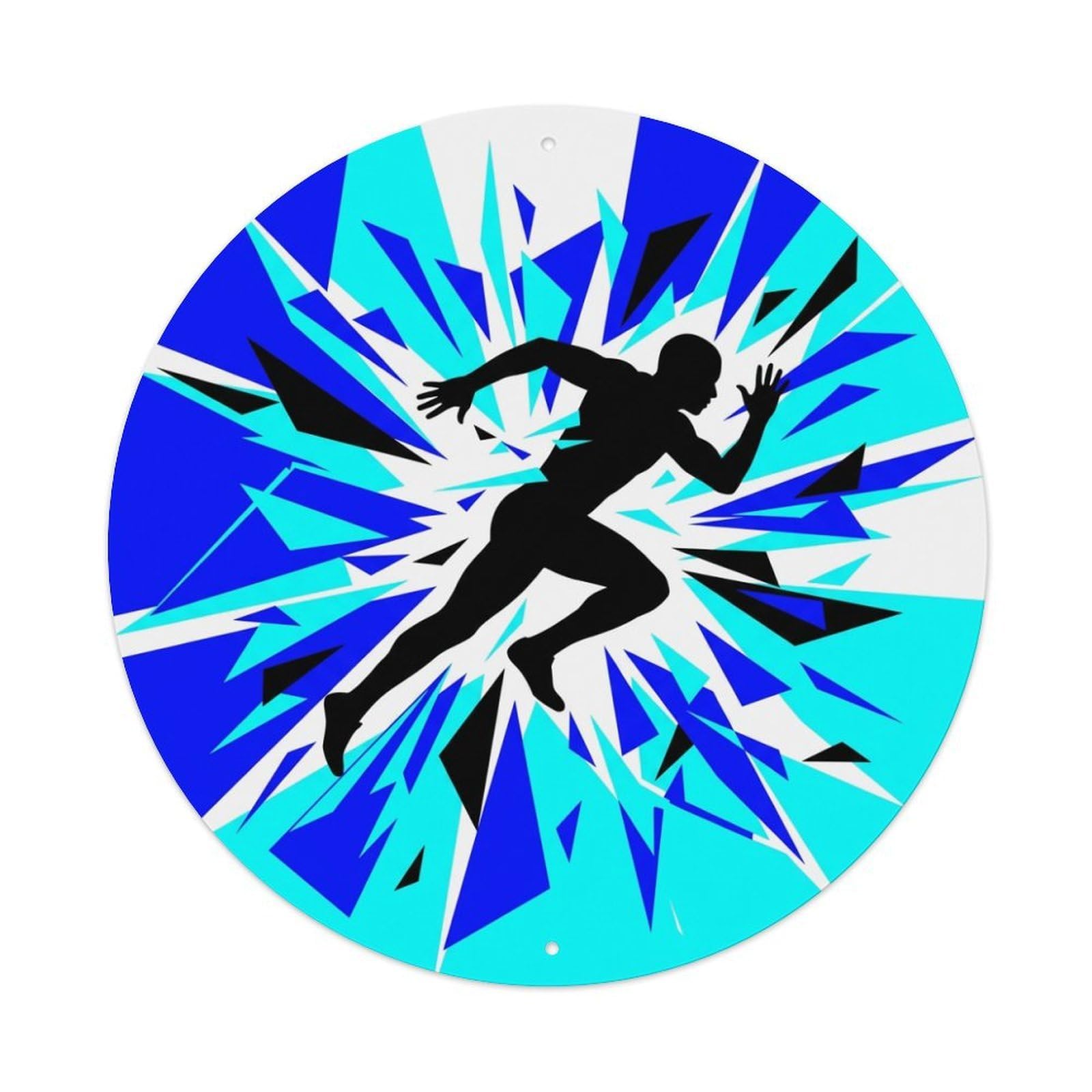 Fyrn Style Metal Tin Sign Gym Fitness Workout Motivation Exercise Runner Sprint