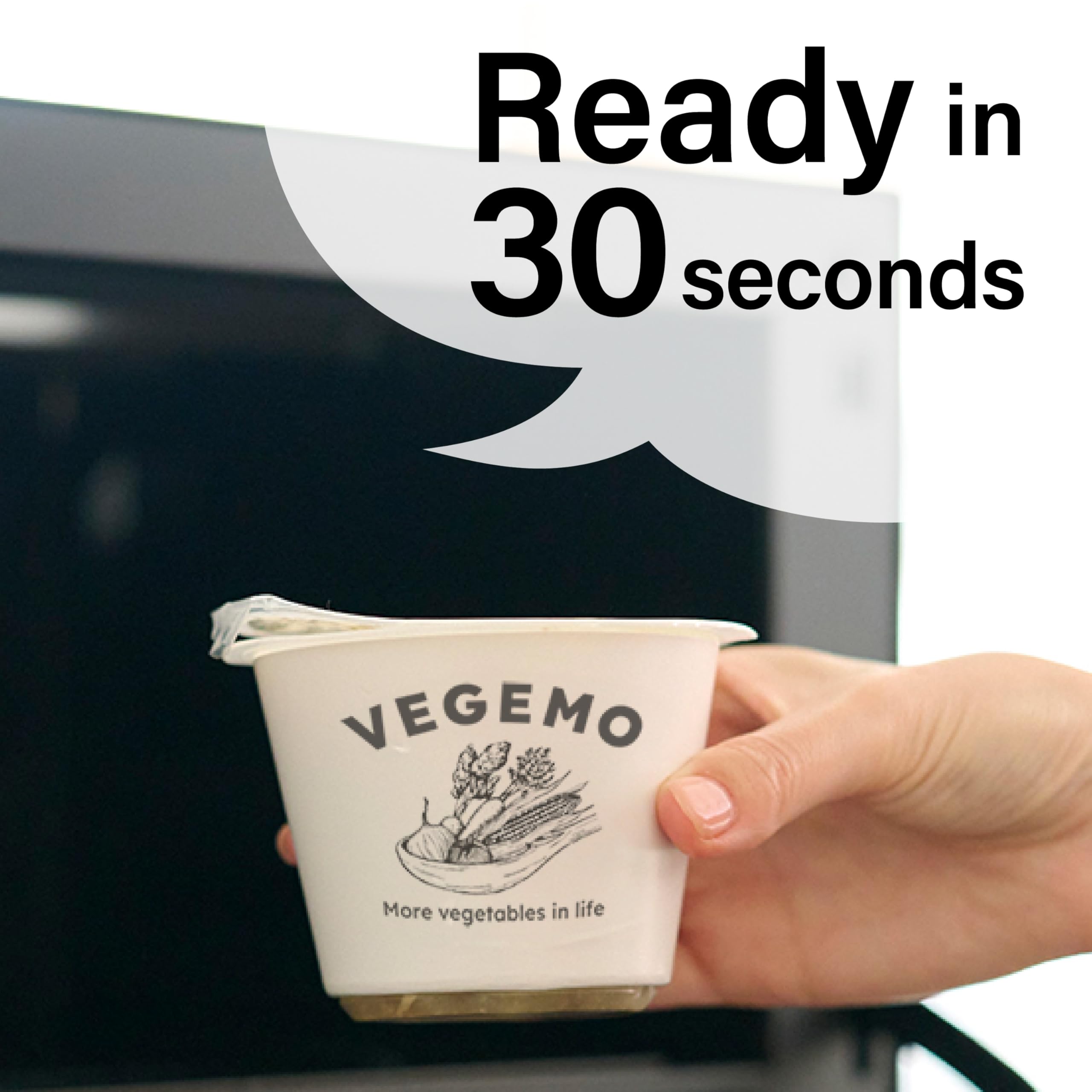 VEGEMO, Minestrone Soup, vegan, 0g Trans Fat, No Preservatives, No artificial dyes, No Added MSG, made in Japan, 6.35 oz, Pack of 4, Microwavable cup