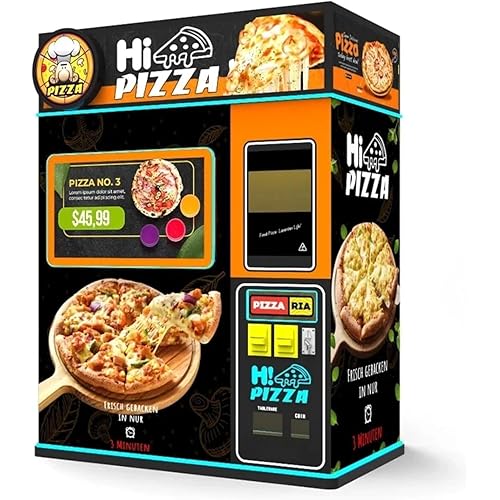 Automatic Pizza Vending Machine Commercial Pizza Roller Self-Service Fast Food Maker Machine Customized Touch Screen Pizza Topping Station Shop Restaurant Equipment Pizza Vending Machines for Business