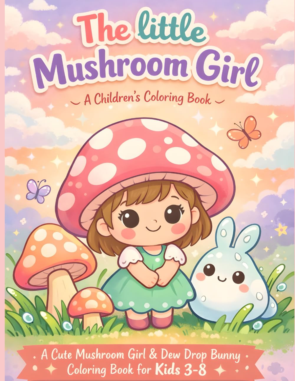 The little Mushroom girl: A children's coloring Book