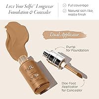 Vista 2 de PÜR MINERALS 4-in-1 Love Your Selfie Foundation & Concealer - Longwear Full Coverage Liquid Makeup Foundation with Hydrating Blend for