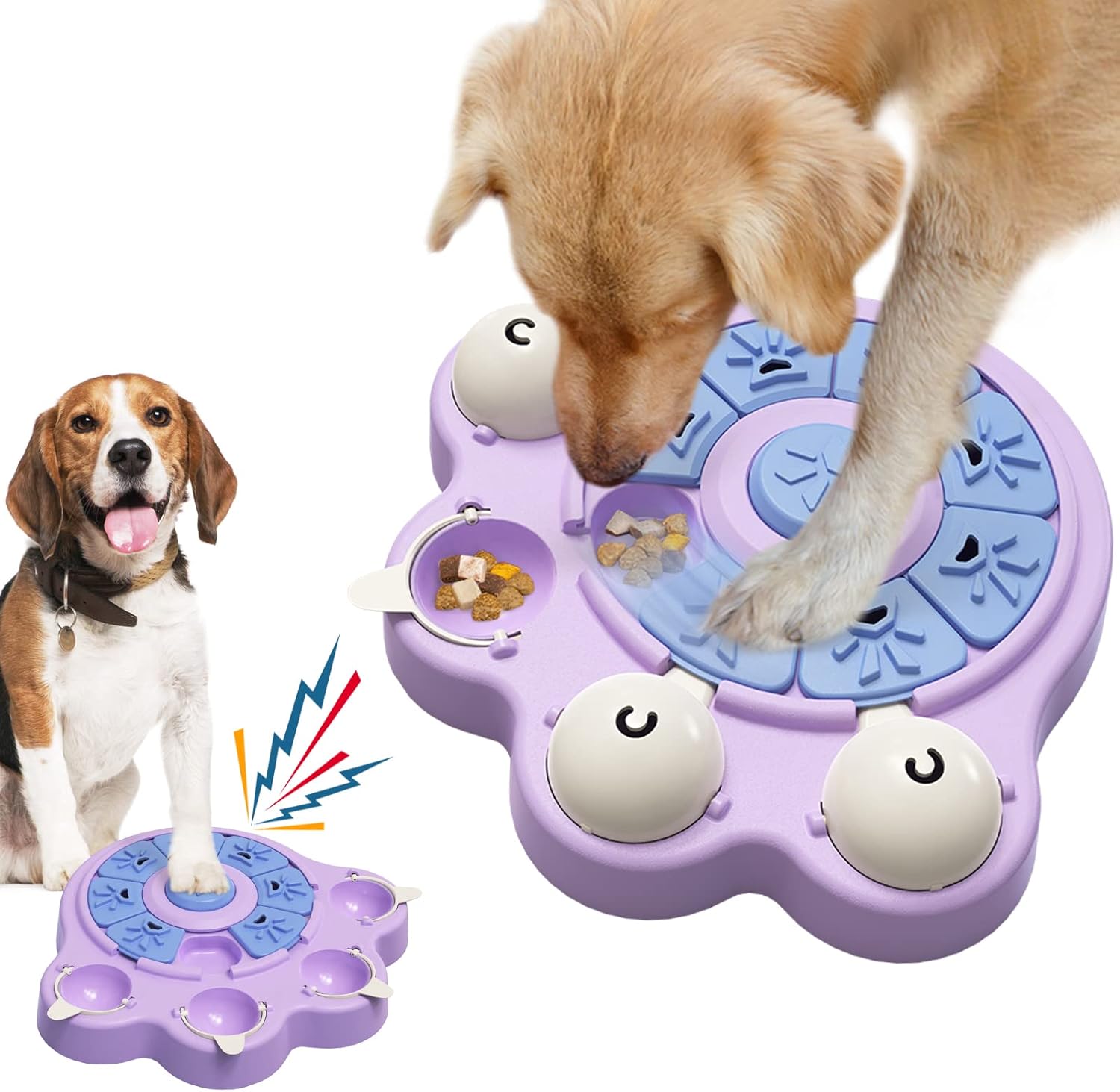 TOKLYUIE Dog Food Puzzle Toys for Large Dogs, Interactive