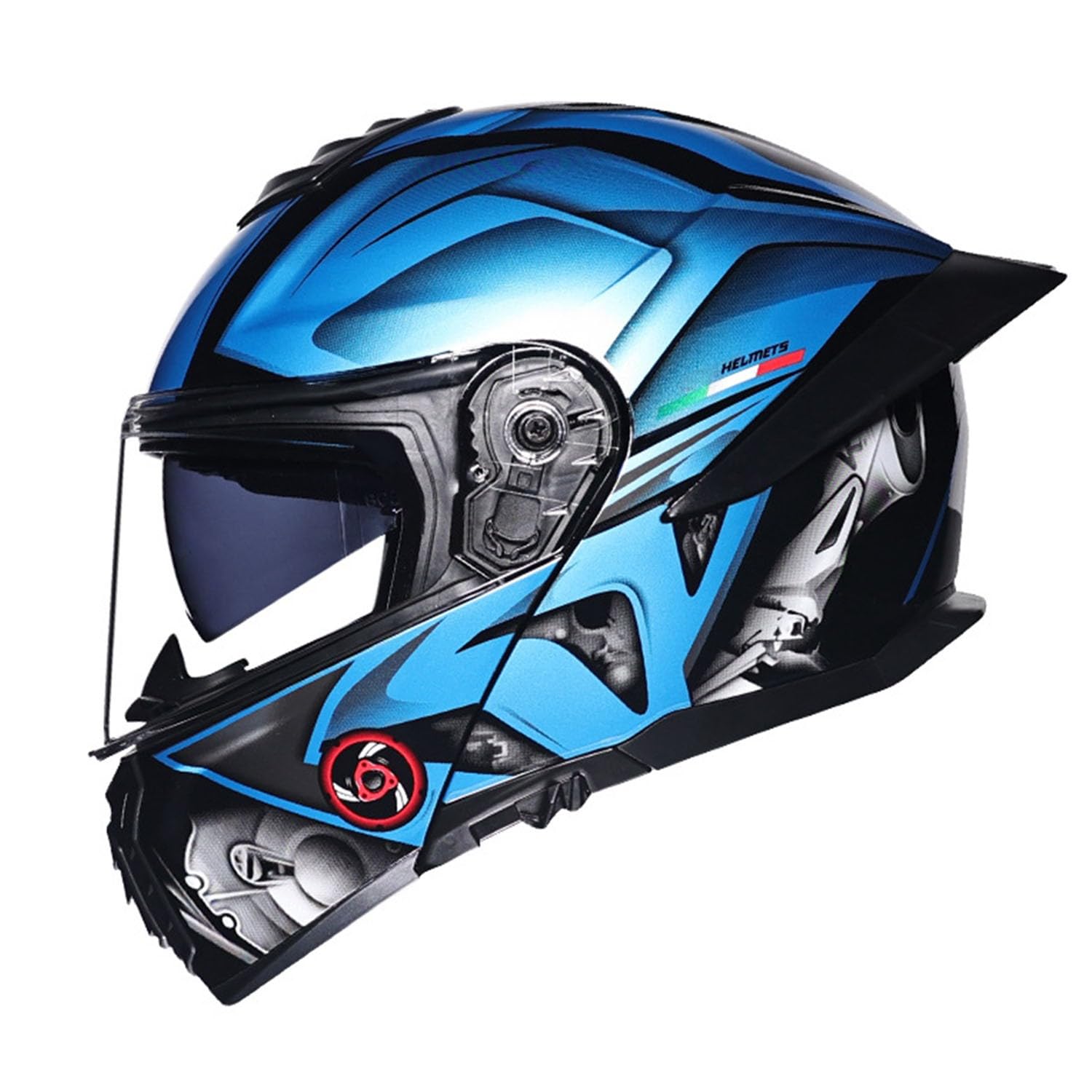 Integrierter Motorrad Klapphelm DOTECE Zertifiziert Modularer Integralhelme Motorrad Schutzhelm Mit Doppelvisier Roller Helm Motocross Helm Für Männer Und Frauen