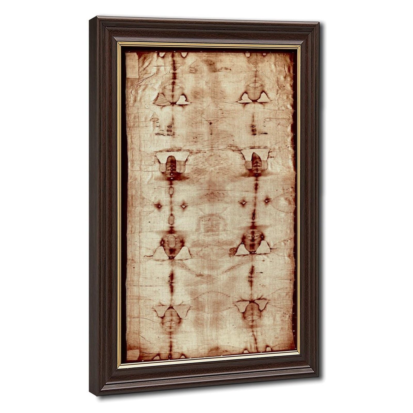 WCYB Full Shroud of Turin Jesus Christ Burial Cloth Posters Prints Canvas Deco Paintings Wall Art Hangable Frame 8" L X 12" W