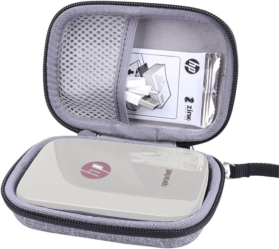Hard Case for HP Sprocket / 200 Portable Photo Printer fits ZINK Sticker Photo Paper by Aenllosi