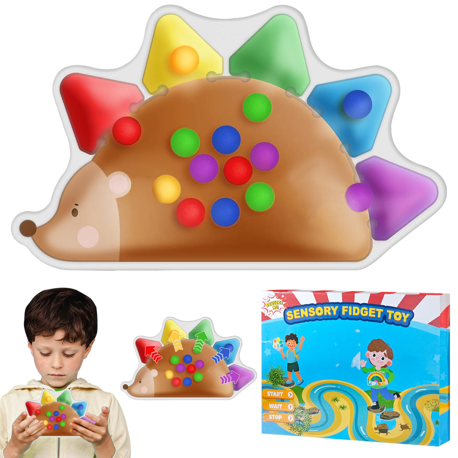 Sensorisches Spielzeug Igel - Farbsortier Spiel Für Kinder Ab 3