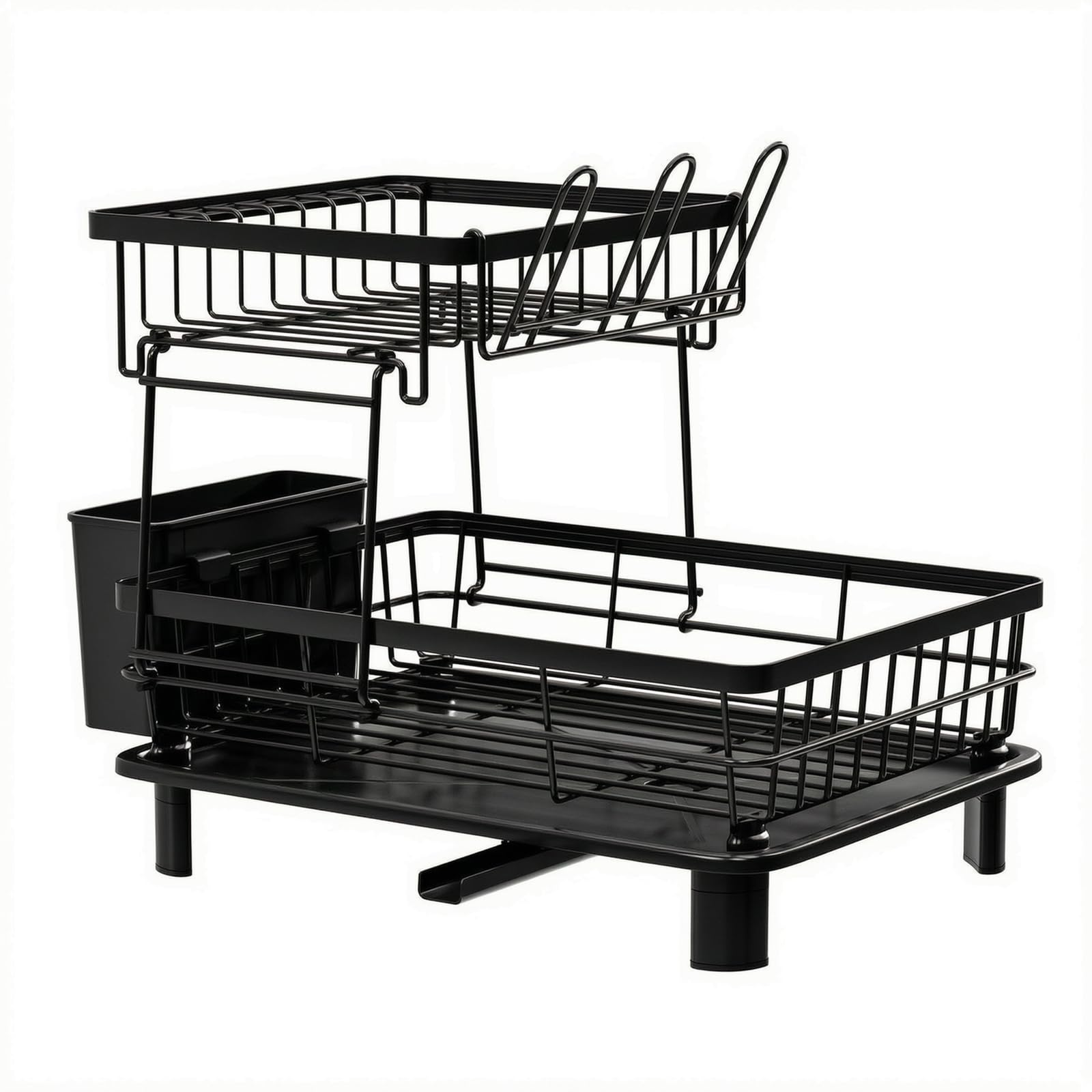 Escurridor de Platos de Cocina de Niveles de Acero Inoxidable para