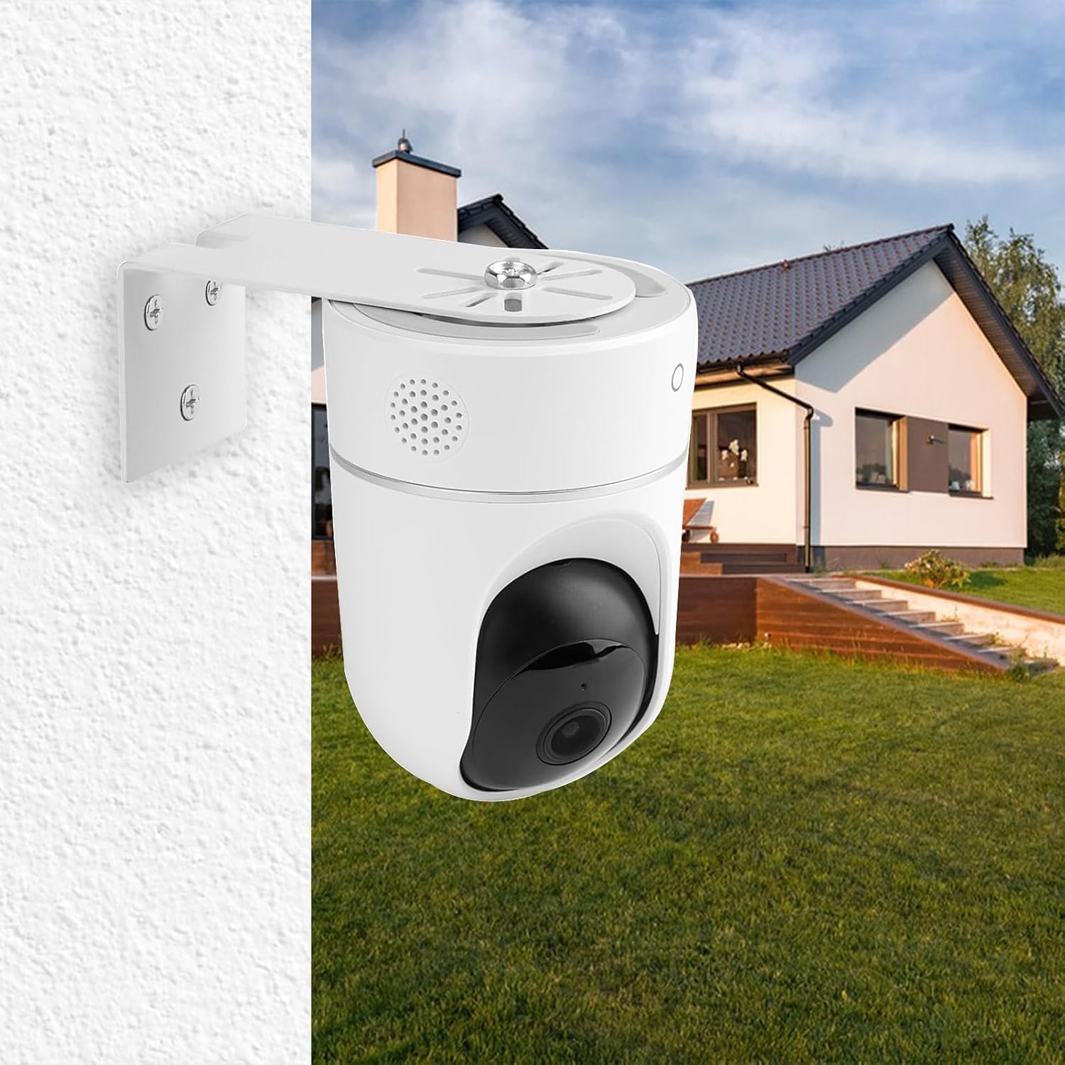 2pcs Soporte Camara vigilancia tapo Montaje Pared Universal para cámara de Techo en Forma L Cámara Metálico Accesorios Cámara Vigilancia Sistema Seguridad