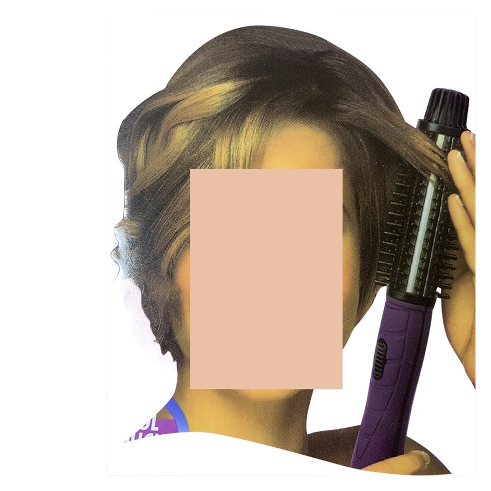 Le fer à friser électrique à vitesse élevée et basse ne fait pas mal aux cheveux, peigne à cheveux, fleur de poire, forme de brosse ronde électrique cuicui
