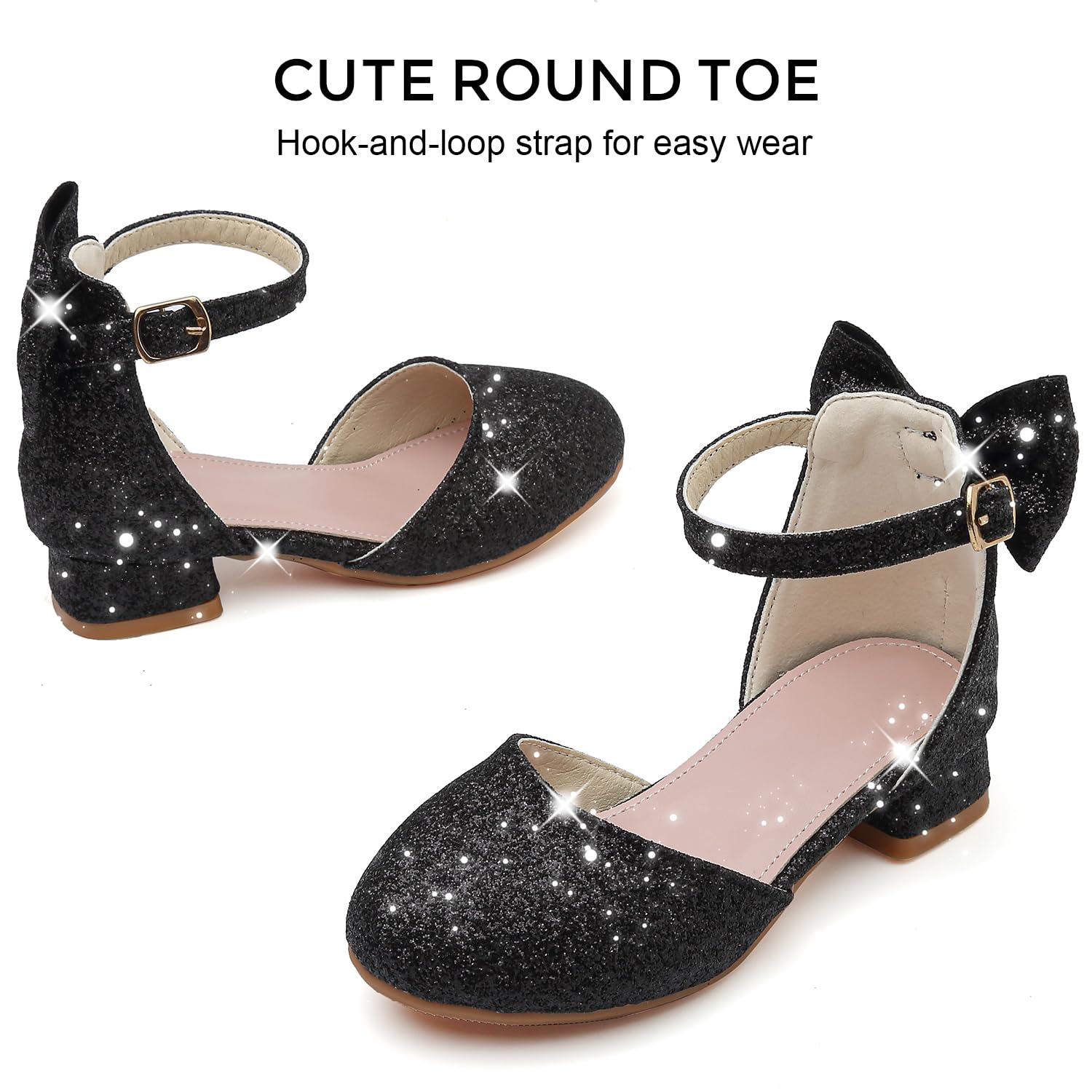 Zapatos Princesa Niñas Zapatos de Vestir Mary Janes Zapatos de Tacón Zapatillas de Baile para Vestir Boda Fiesta Cumpleaños y Cosplay