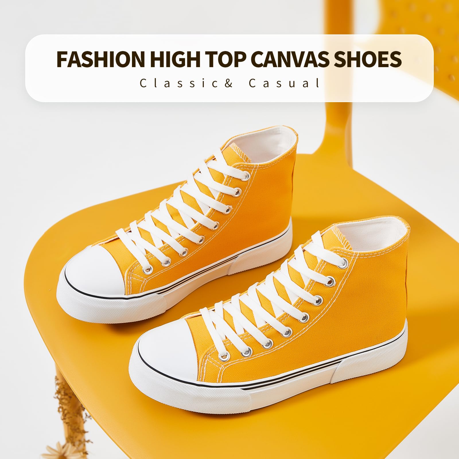 hash bubbie Unisex Fashion High top Sneakers Womens Classic High Tops Canvas Shoes Casual Tennis Shoes for Men