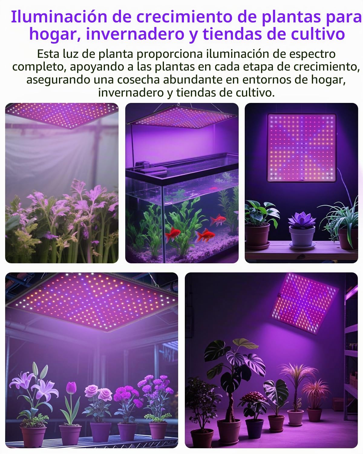 PERMUST Lámpara LED hortícola de crecimiento floreado 225 LED Grow Light Panel LED cultivo interior Spectre completo lámpara de crecimiento planta para plantas de crecimiento interior