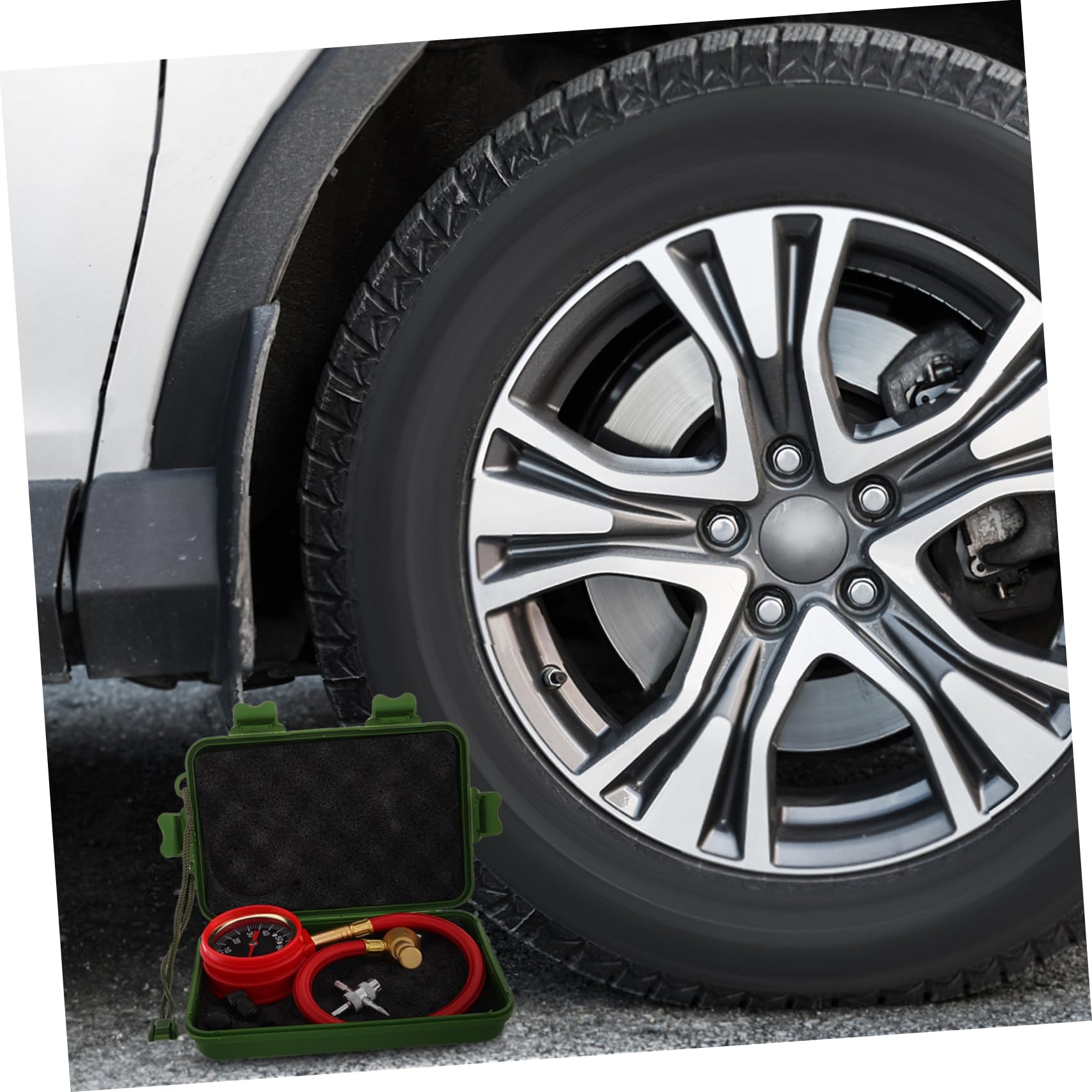 Healifty Manomètre de Pression pour Pneus Voiture Instrument de Mesure Précis Lecteur de Pression des Pneus