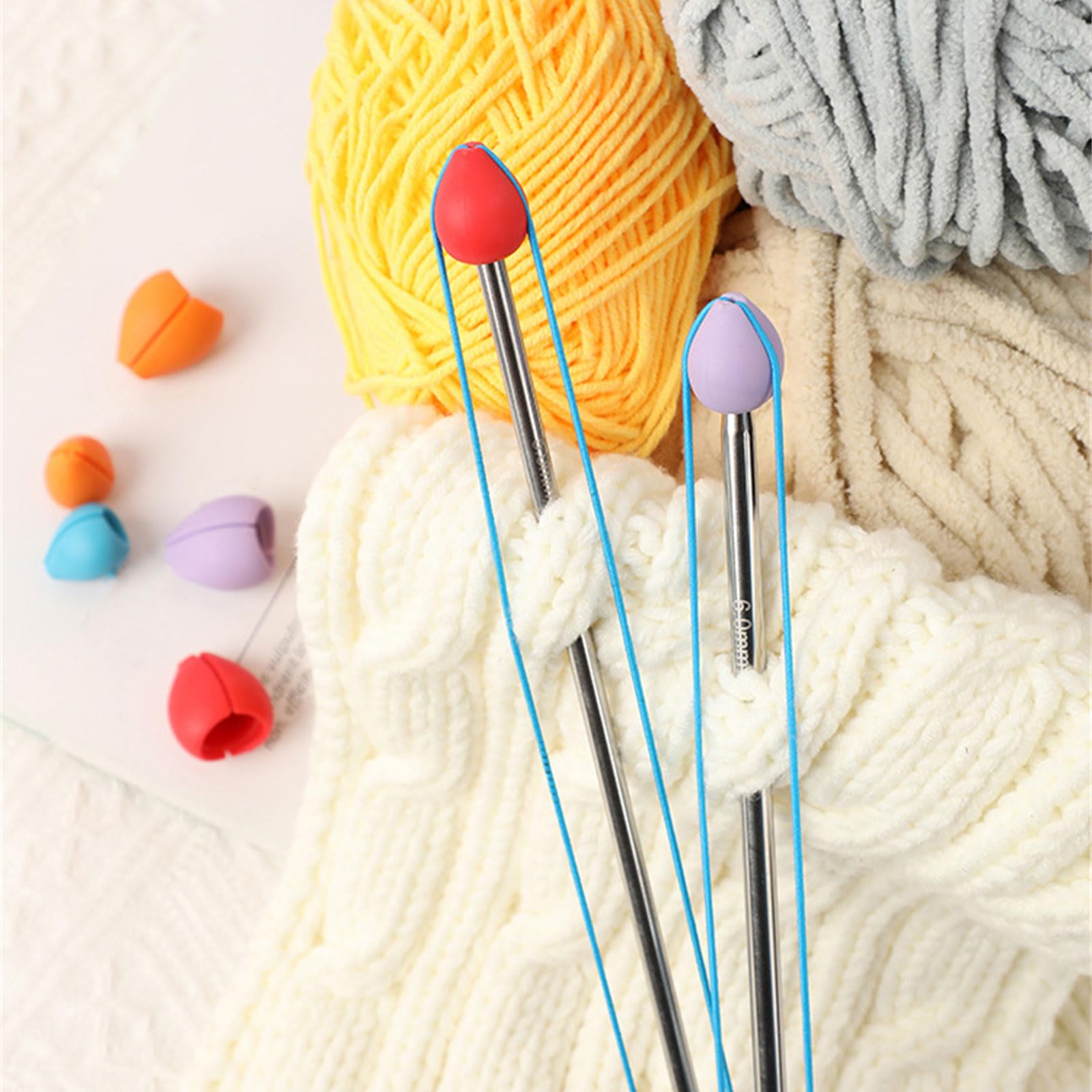 Lot De 8 Bouchons D'aiguille à Tricoter, Protecteurs De Pointe En Forme