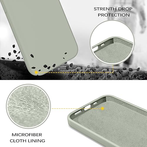 Miniatura 2 de BENTOBEN Funda para iPhone 13 Pro, silicona suave, goma de gel, forro de microfibra, parte trasera dura, a prueba de golpes, funda protectora para