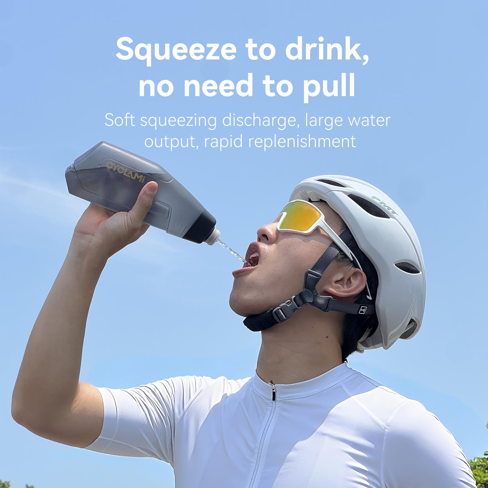Bicicletas, 610 ml, ligeras, sin BPA, a prueba de fugas, botella de rueda para ciclismo, fitness, senderismo, natación