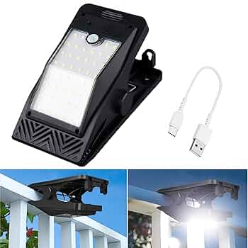 雨 ソーラーセンサーライト クリッパ はさみ式 クリップ式 屋外