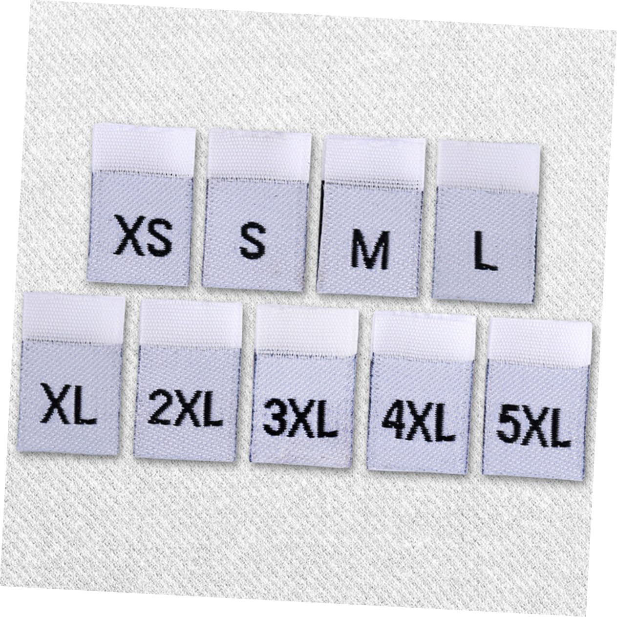 STOBOK 3 Set Etichette Per Taglie Di Indumenti Etichette Per Abbigliamento Leggere A Vapore Bianche Risparmia Tempo E Denaro Taglie Prestampate 400 Pezzi * 3