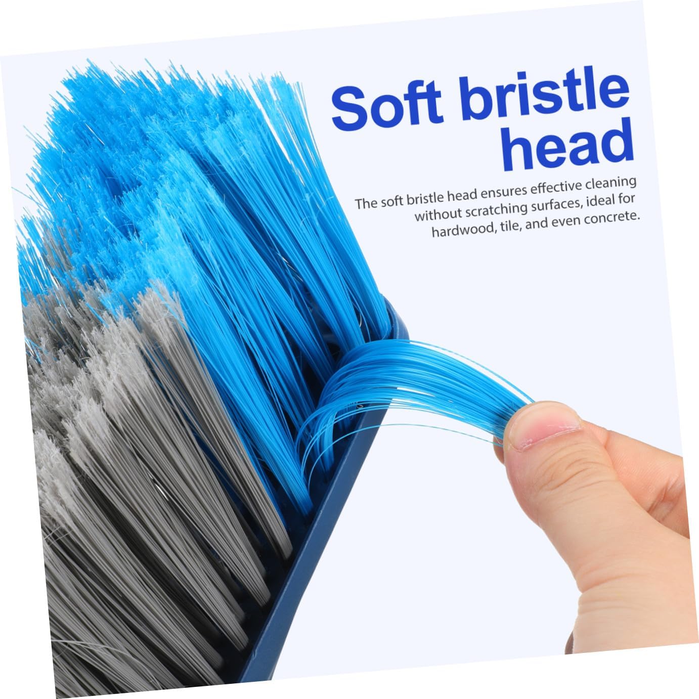 Outdoor Hard Bristle Broom Head Replacement for Indoor and Outdoor Cleaning Durable Plastic Sweeping Accessory with Sturdy Bristles for Efficient Dust and Debris Removal