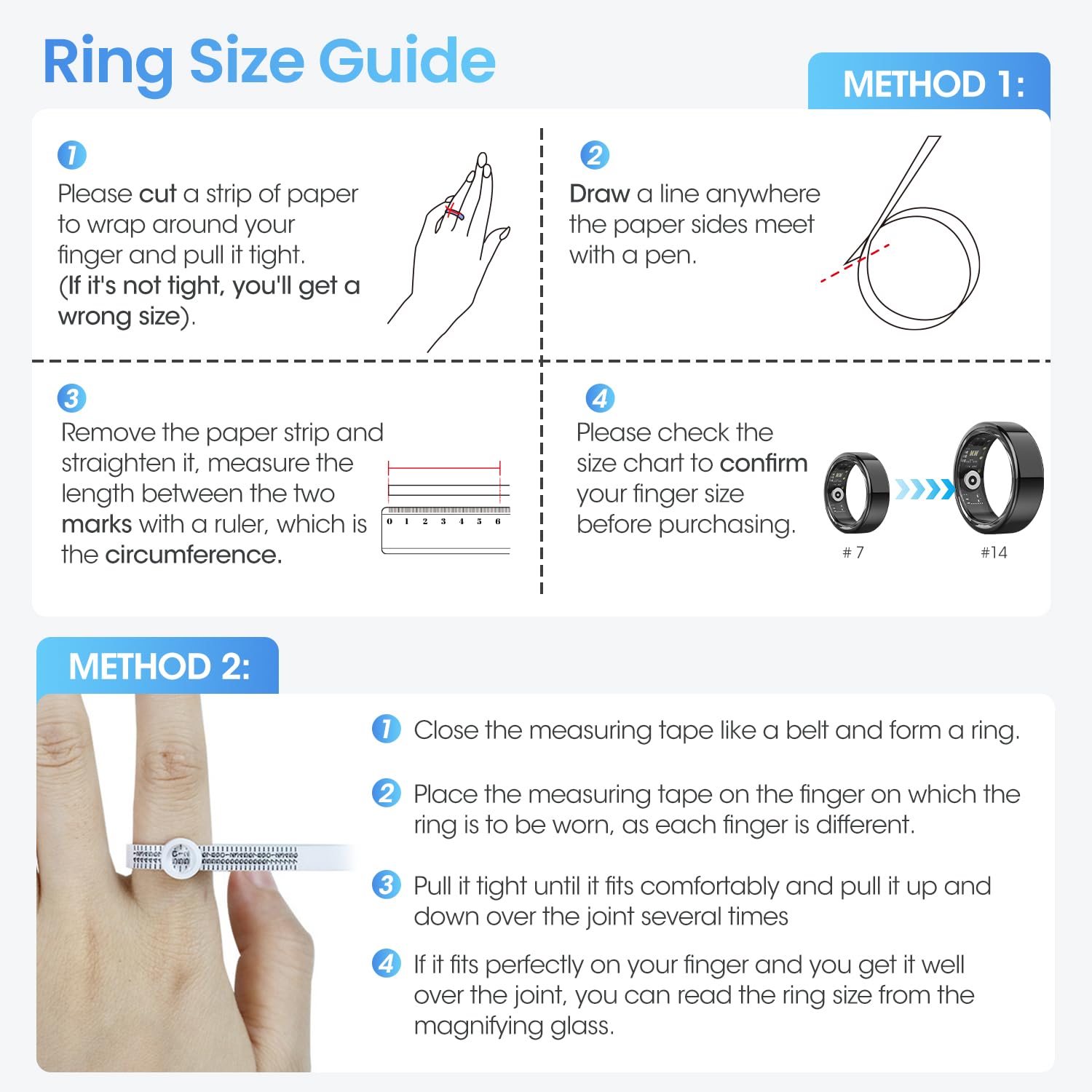 DEKELIFE 2024 Smart Ring Uomo Donna, Anello Smart Fitness Tracker con Frequenza Cardiaca, SpO2, Monitoraggio del Sonno, 20 Modalità Sport Impermeabil IP68 per Android e iOS, Misura 12, Nero