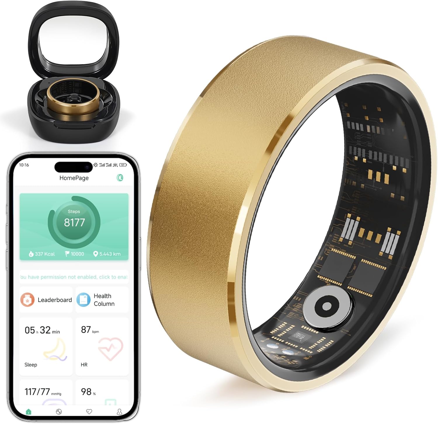 Smart Ring Health Fitness Tracker for Wo...