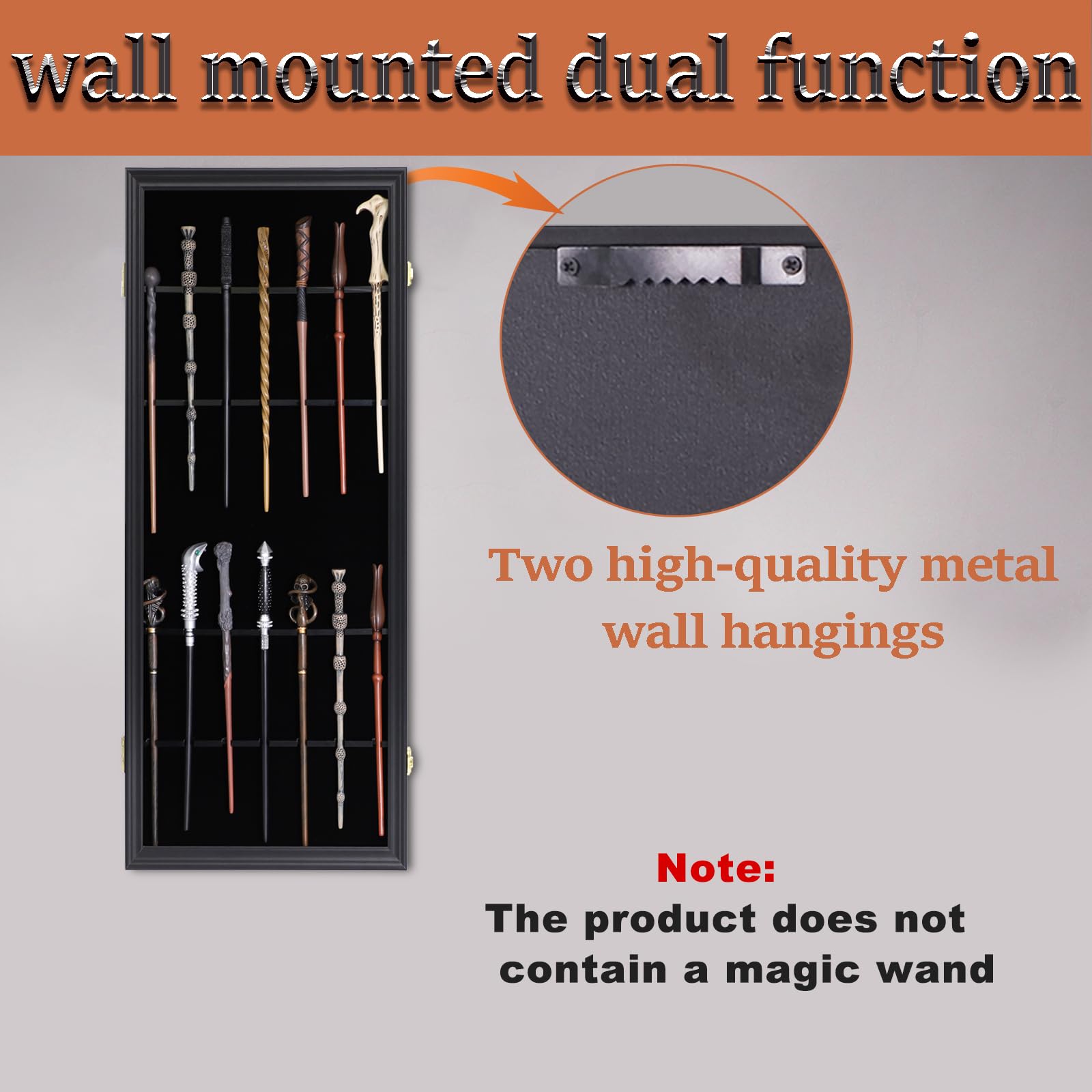 Amazon.com: Grhonior 14 Wands Display case Universal Wizard Magic