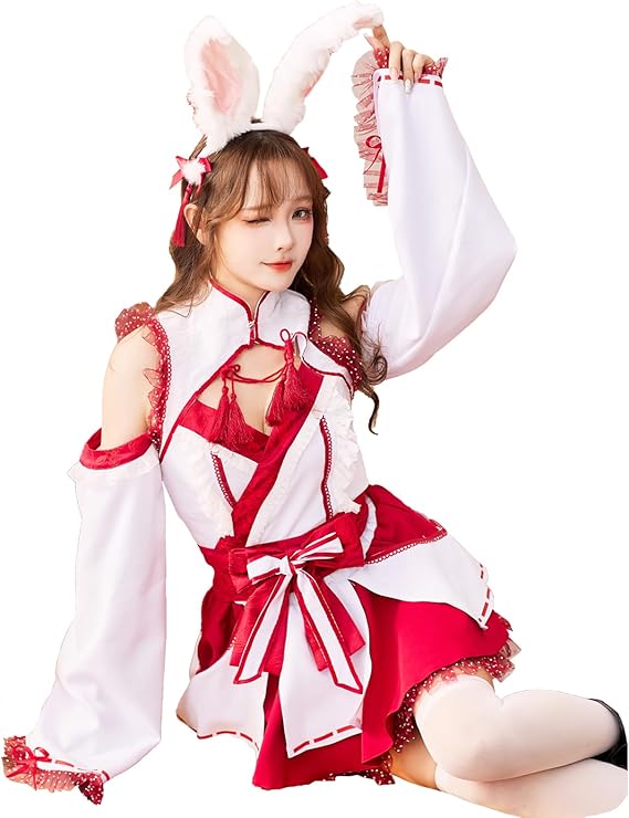 Amazon.co.jp: [Malymoon] コスプレ 新年 巫女 みこ 神社 アニマル