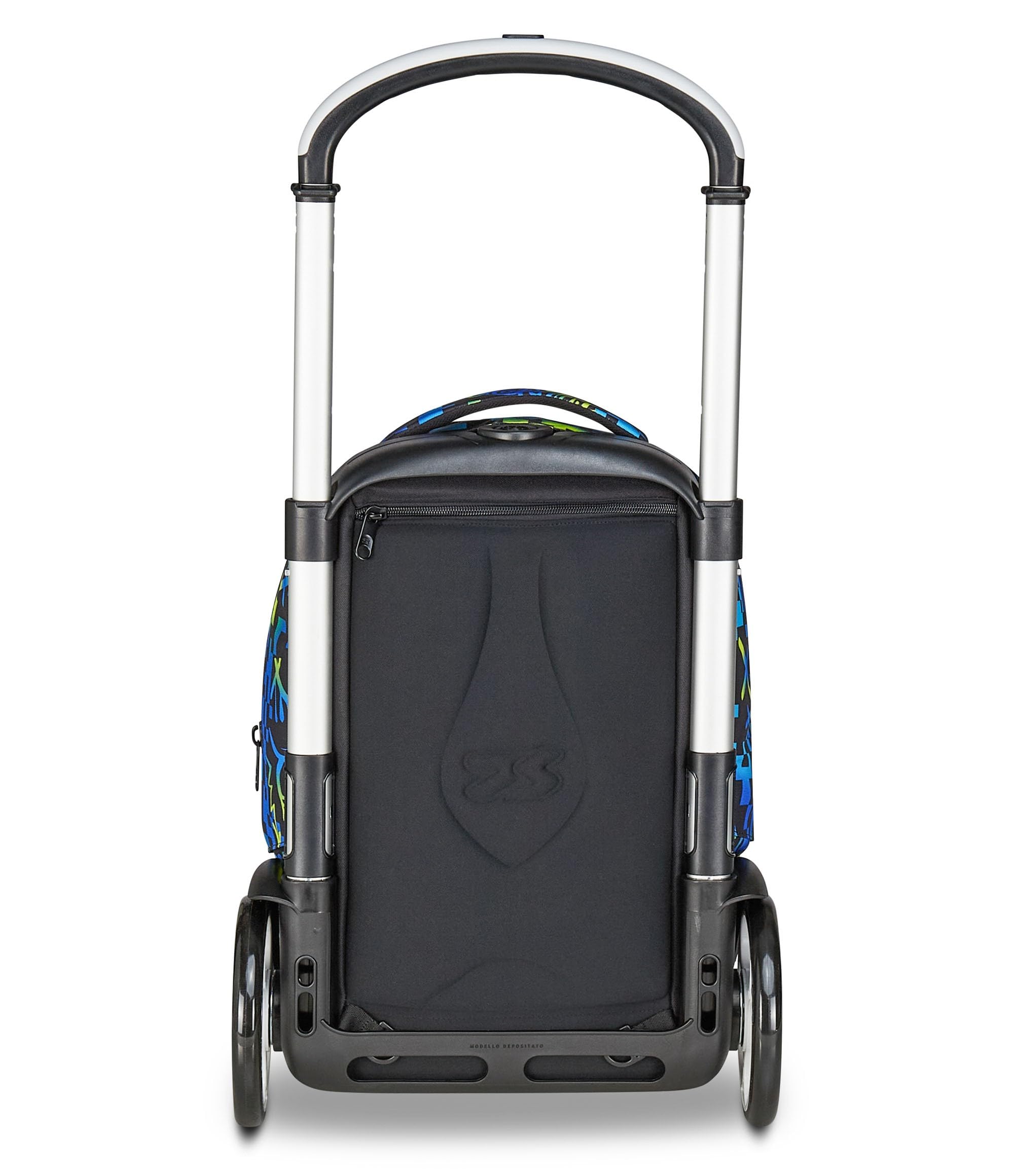 Seven Mochila escolar desmontable Tyre, azul, mochila con carro desmontable de 40 L, maxi ruedas y sistema crossover, manejable y resistente, escuela primaria y secundaria, mochila para niña