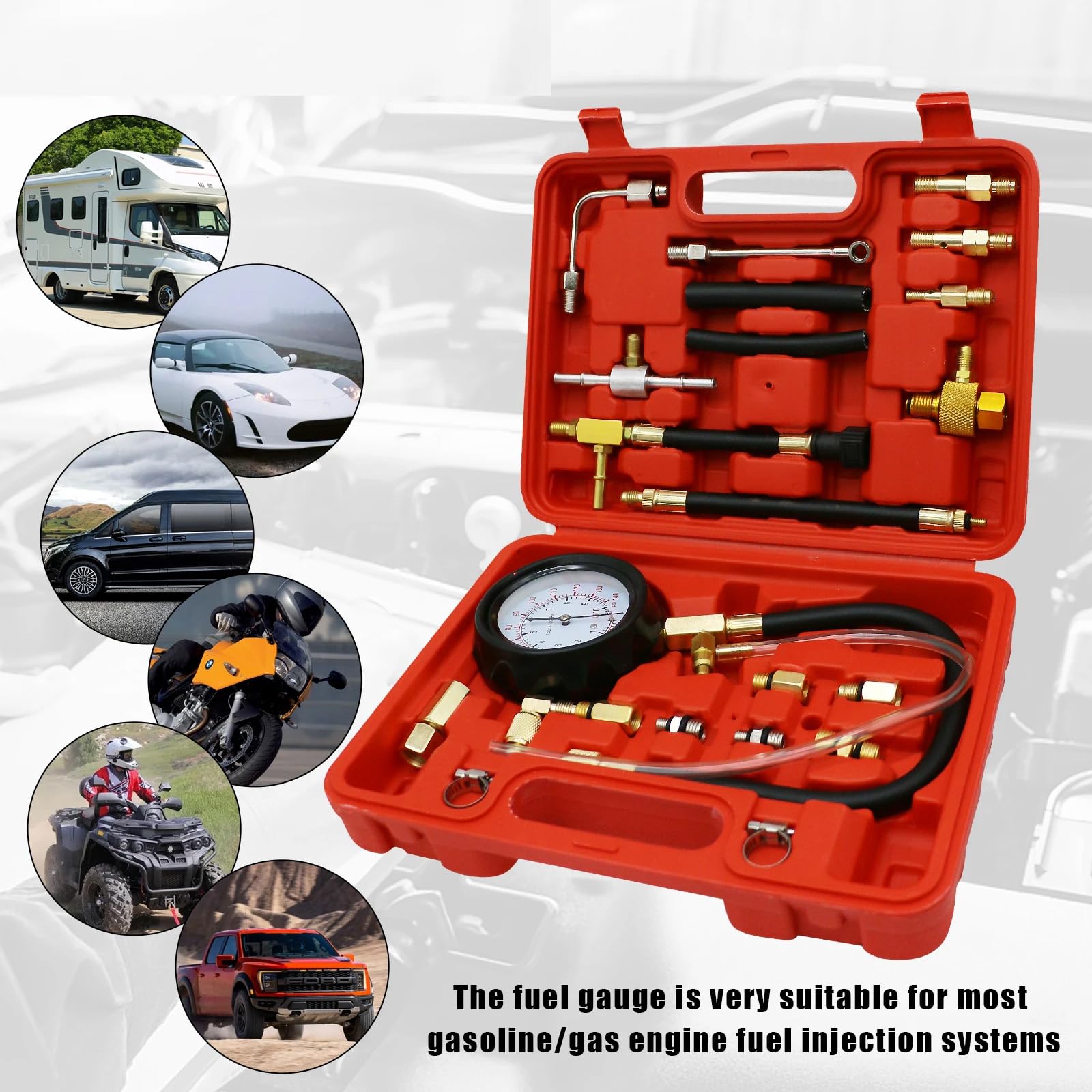 Kit motore Dispositivo diagnostico auto 0-140 0-10 Misuratore di pressione dell'olio per pompa di iniezione tester pompa professionale dispositivo diagnostico