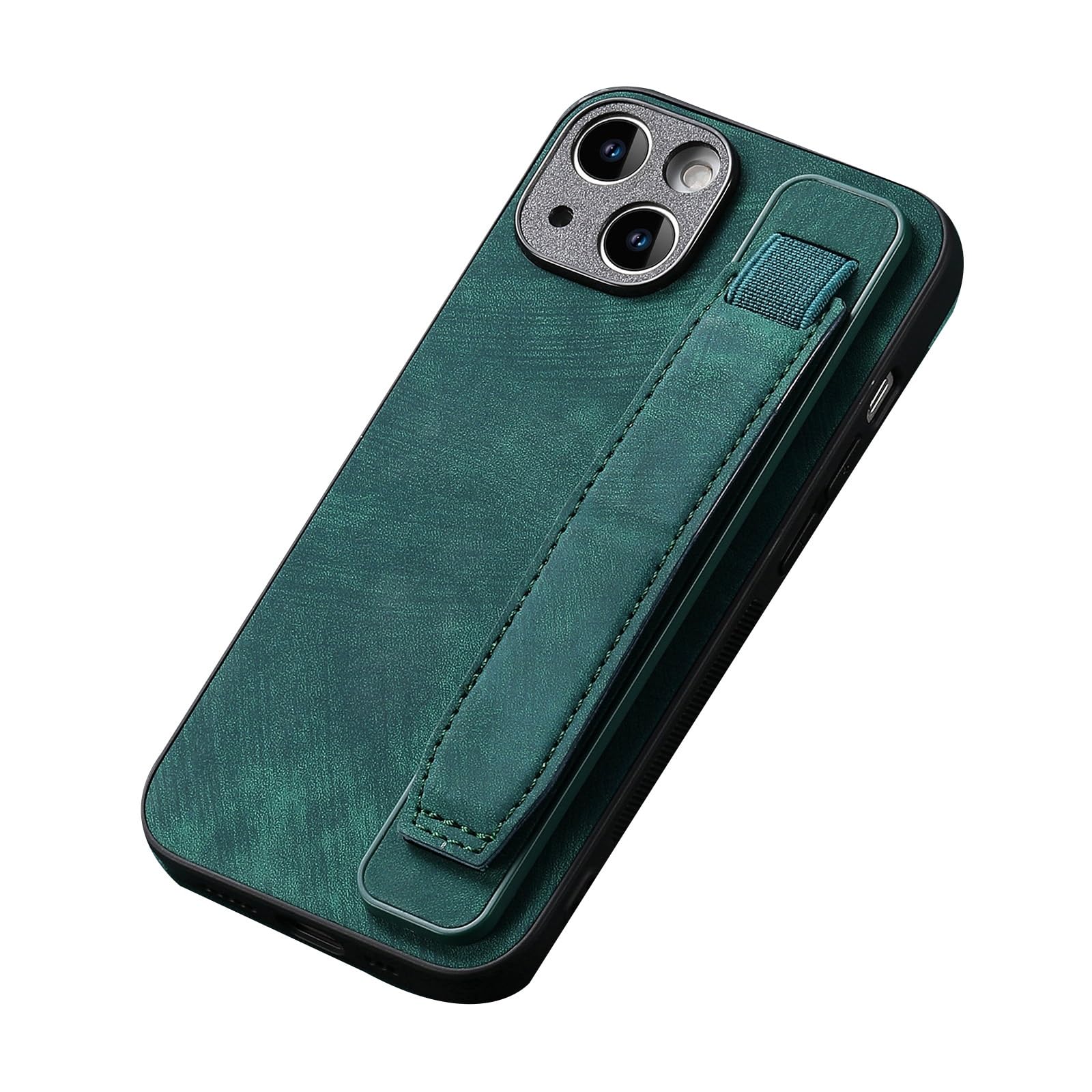Coque antichoc iPhone 16 Pro verte pour éviter les chutes de main