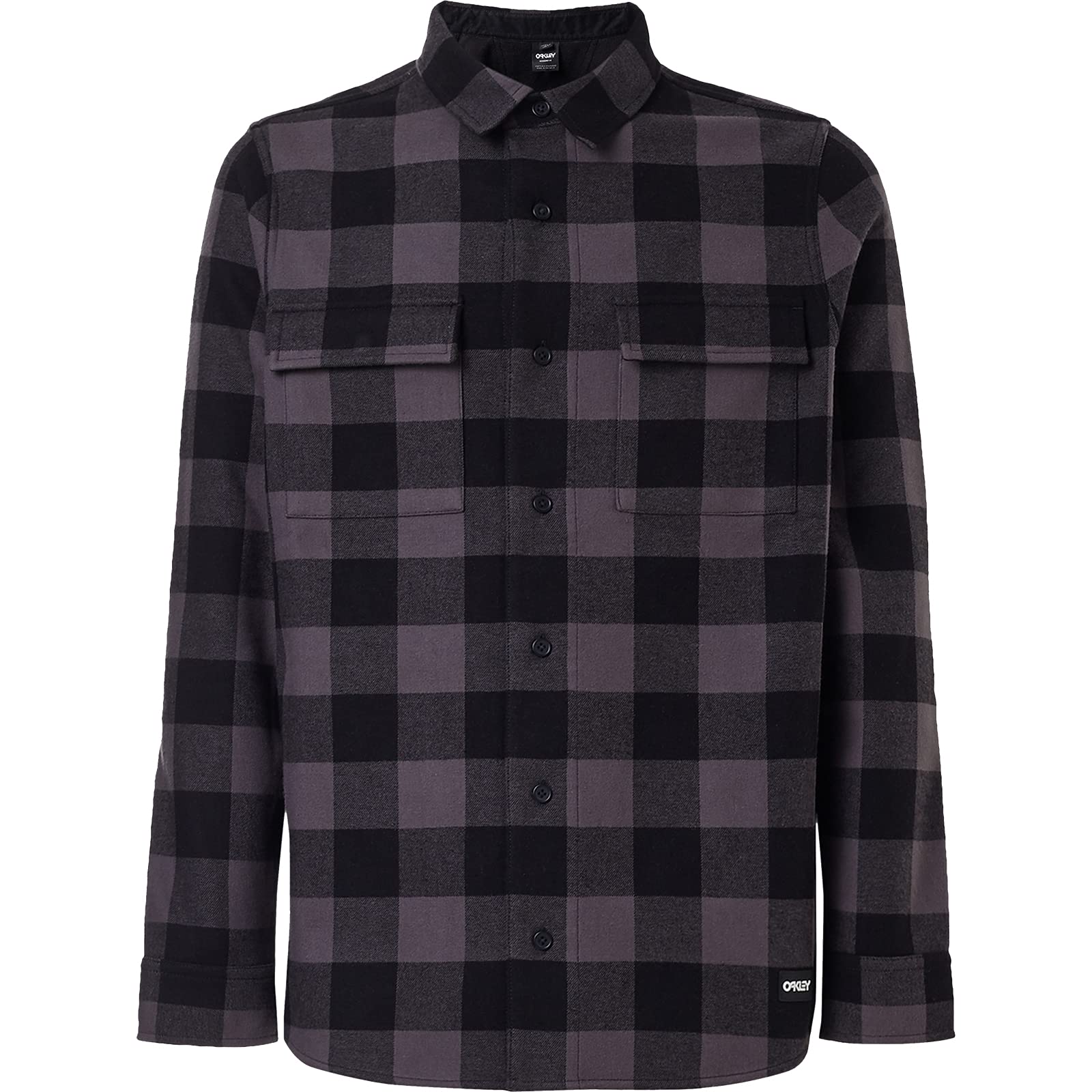 Amazon.co.jp: オークリー（OAKLEY） BEAR COZY FLANNEL 長袖シャツ FOA402577-9FP  （ブラック×グレー/ＬＬ/Men's） : ファッション