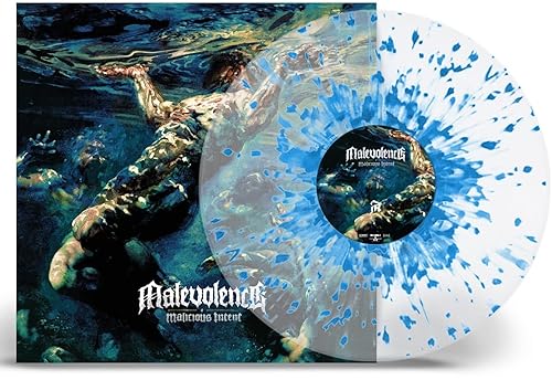 Malicious Intent Crystal Clear w Sky Blue Splatter