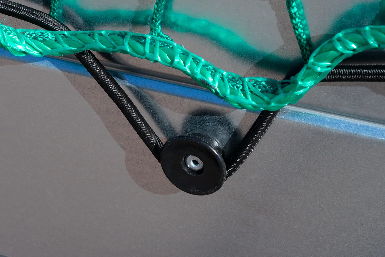 KNOTT Ladungssicherungsnetz 3000x4000 mm Anhängernetz grün für Pkw Anhänger und Pritschen zur Ladungssicherung knotenloses Schutznetz mit 6mm elastischer Randkordel für Gartenabfälle Abdecknetz