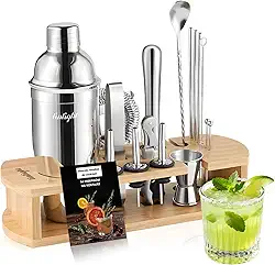 Kit Coqueteleira Inox bartender Profissional 16 Peças 750ml