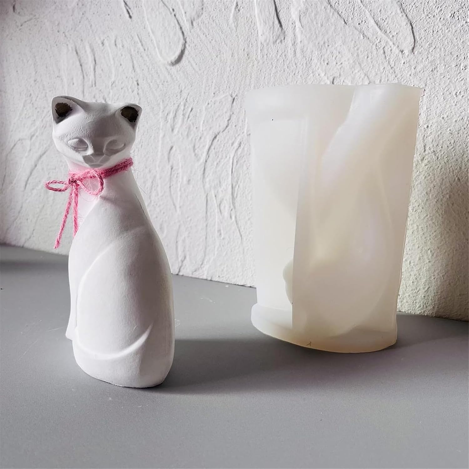 Cats Figurine Silicone Candle Molds for Epoxy Resin Candle Soap Making Molds Candy Chocolate Fondant Silicone Molds