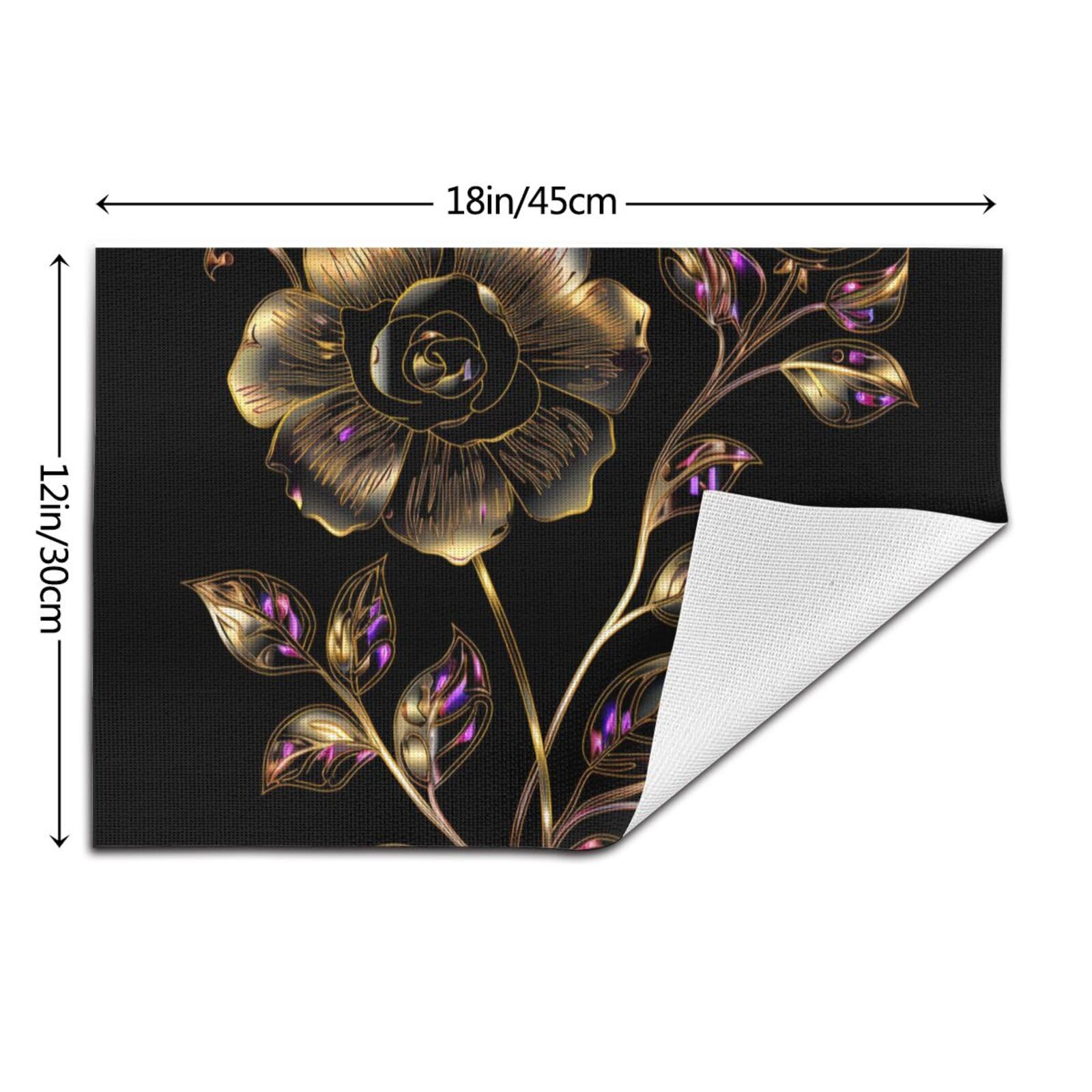 RLDOBOFE Placemats 6 stuks eettafel placemats vliegtuig