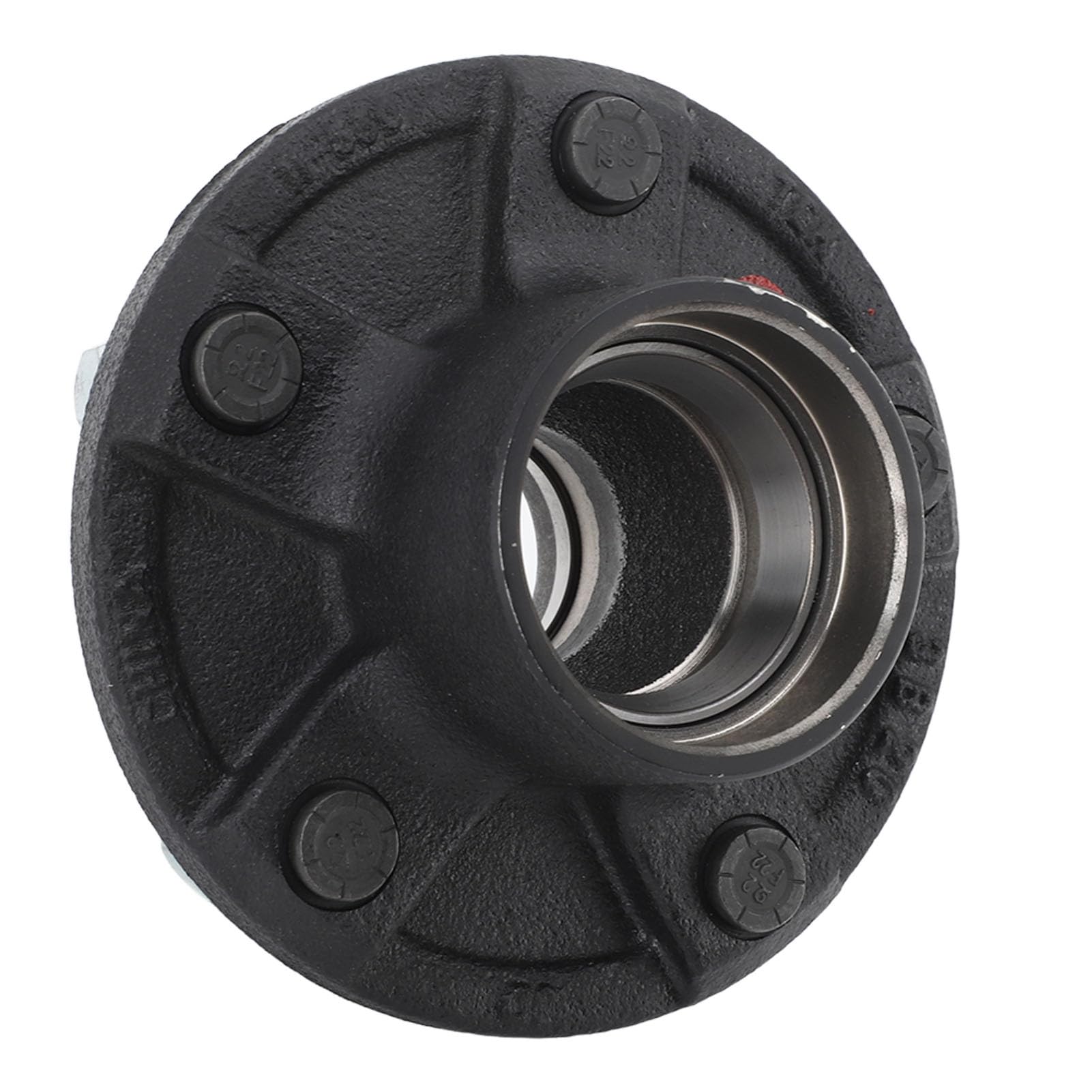 Kit de Cubo Tensor de Remolque de 5 Lengüetas con Rodamientos Confiables y Lubricación Eficiente para Remolques Utilitarios, Acero Galvanizado, 8 Piezas