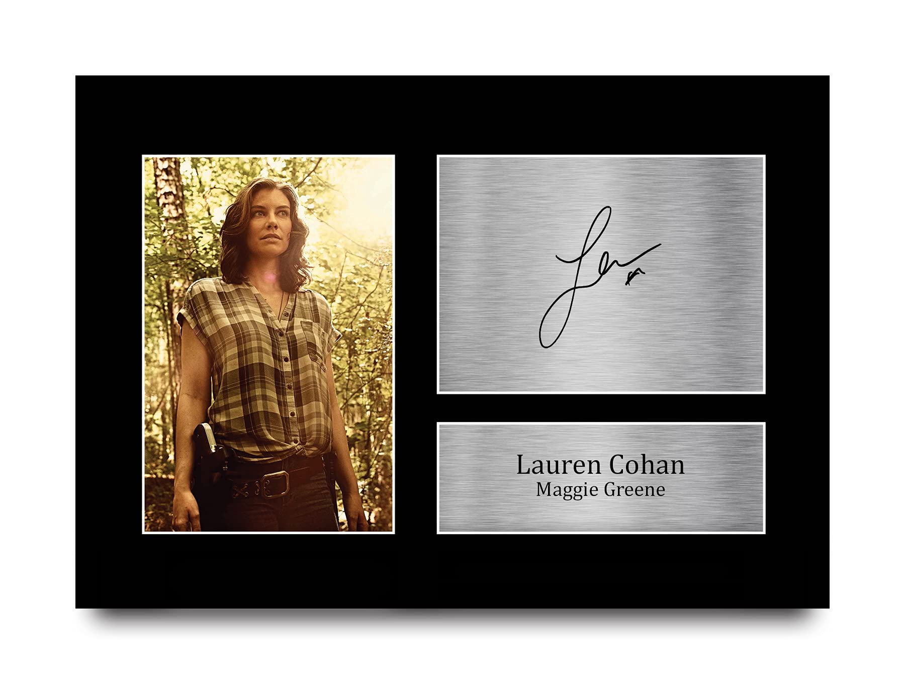 HWC Trading A4 Lauren Cohan The Walking Dead Maggie Grenne Gifts Printed Signed Autograph Picture for TV Show Fans