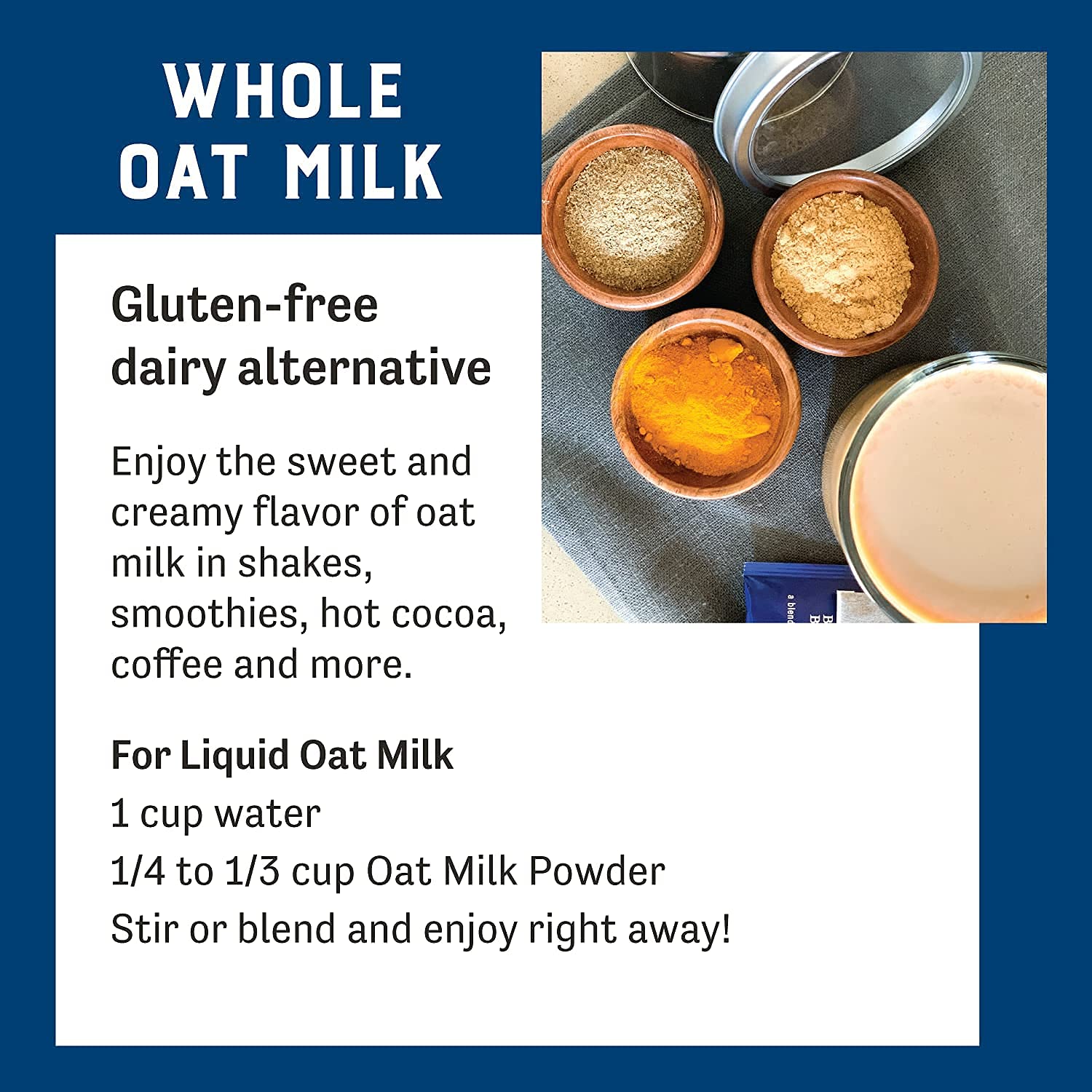 Buy Judee’s Oat Milk Powder 1 lb Vegan, NonGMO, SoyFree, Gluten