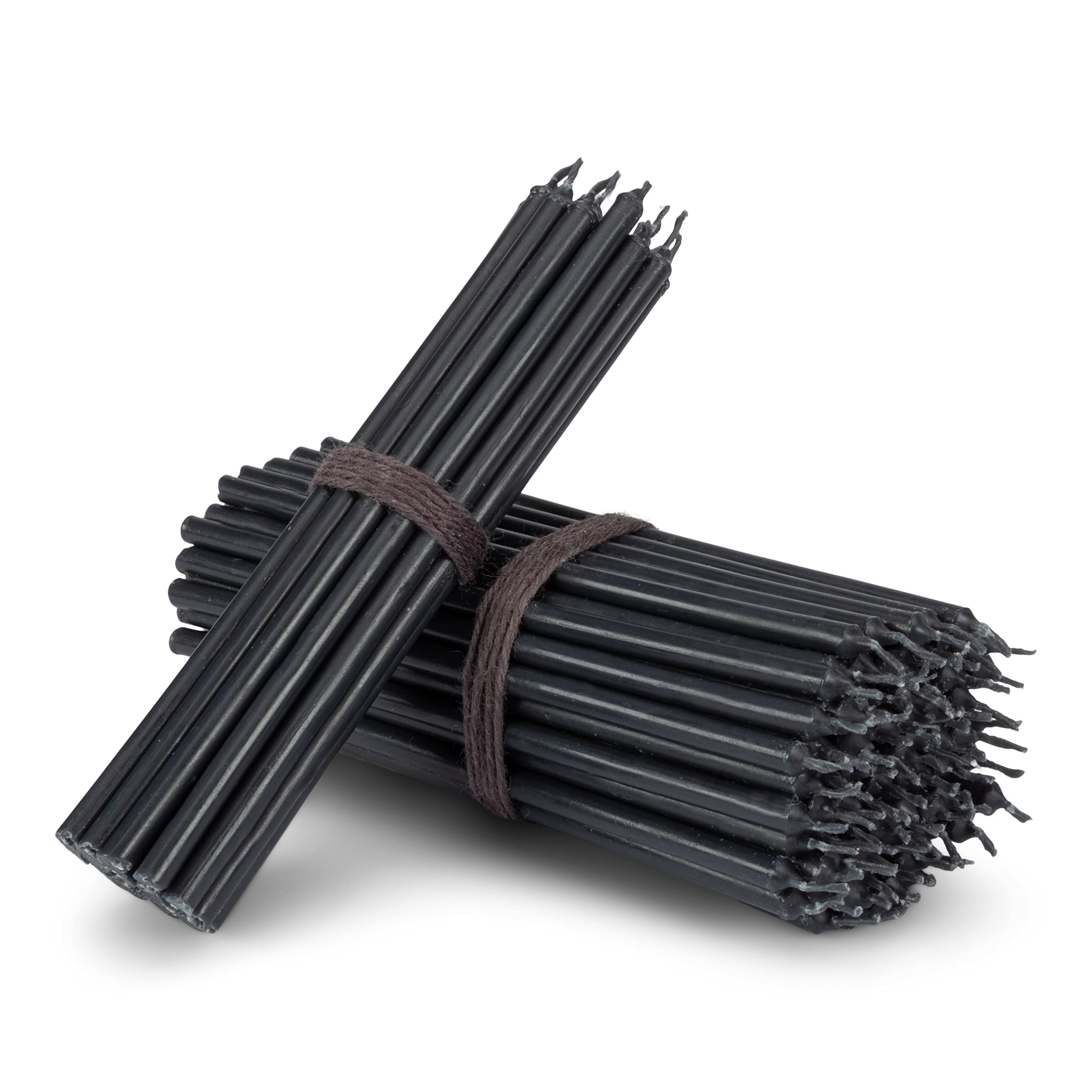 NKlaus - 1000x velas de palo negro sin goteo L 15cm vela ritual de parafina 36135 | Velas rituales largas y finas; sin hollín; altura: 155 mm; diámetro: 5,5 mm; peso: 4000 g