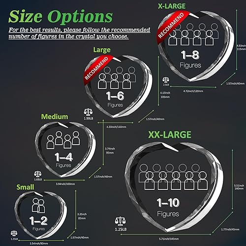 Miniatura 6 de Foto de cristal 3D personalizada, regalos para padre, papá, mamá, ella, mujer, esposa, él, marido, imagen 3D personalizada, cumpleaños, aniversario,