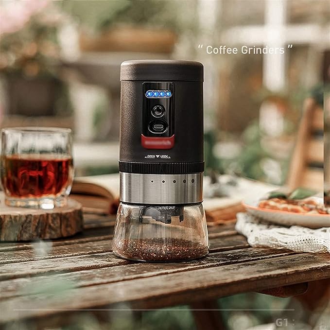 Cafetera Automática Portátil con Molinillo para Hogar y Oficina miniatura 2