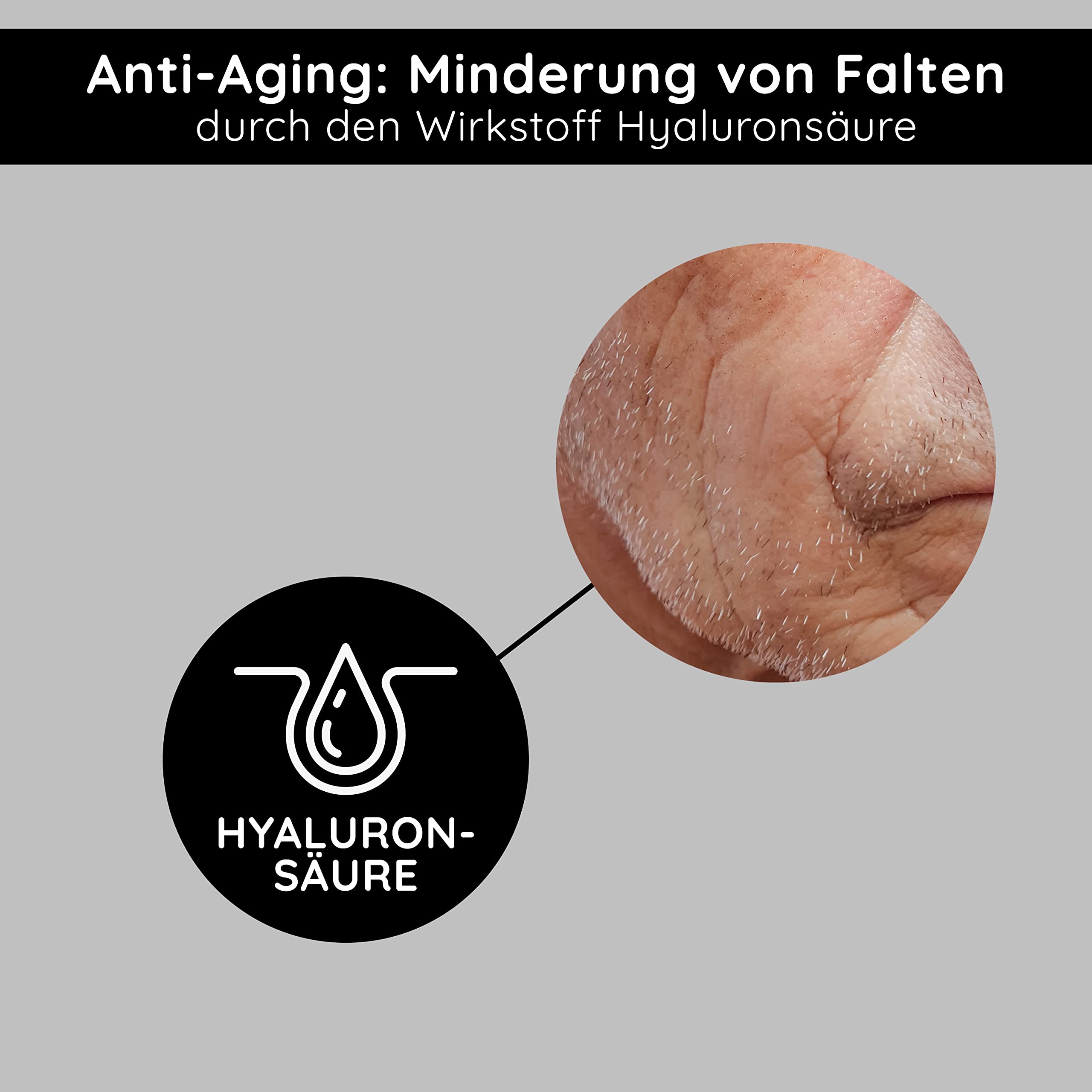 RAU Cosmetics Männer Gesichtscreme Anti-Aging 50 ml - Intensive Feuchtigkeitspflege mit Urea, Panthenol & Bisabolol - Aftershave Creme für trockene & reife Männerhaut - Made in Germany