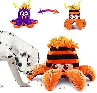 Leipple 2-in-1 doppelseitiges Quietschspielzeug für mittelgroße Hunde – Oktopus, interaktives Puzzle und Futtersuchungsinstinkt-Trainingsspielzeug product image