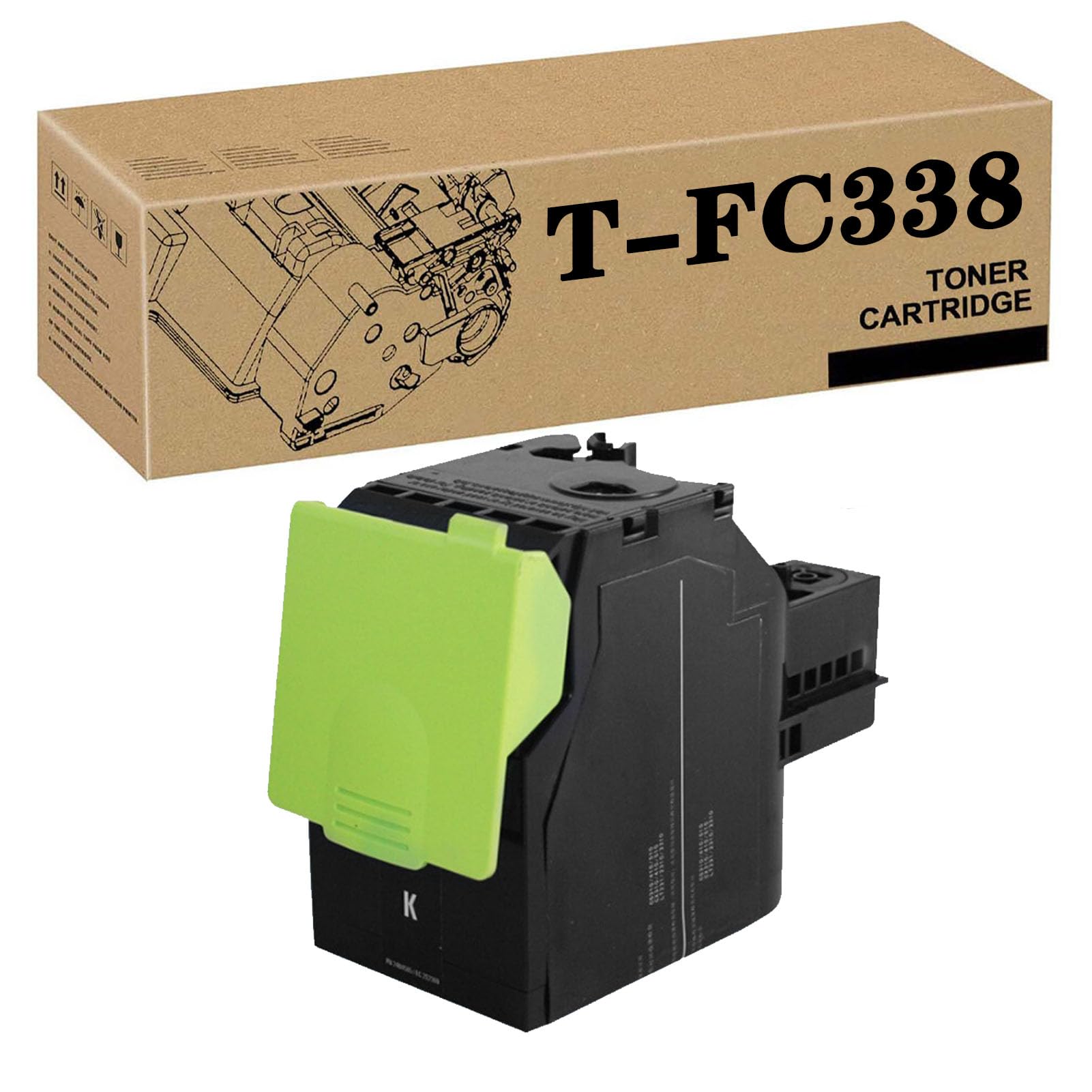 PuCio T-FC338EK-R T-FC338EM-R T-FC338EY-R T-FC338EC-R Toner a capacità Ad Alta capacità Compatibile per Toshiba 338CS 338CP 388CS 388CP Printers Black*1
