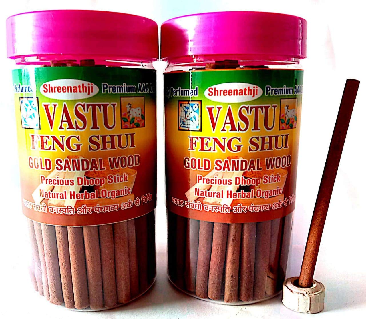 Shreenathji Fregrance Organic Dhoop Stick/Agarbatti Premium Chandan & Wood 460gram for Puja Havan Meditation Spa