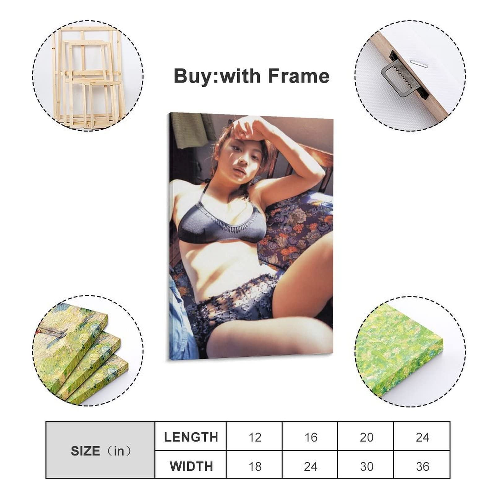 Amazon.co.jp: 小池栄子写真水着セクシー絵画ポスター オフィス ベッド