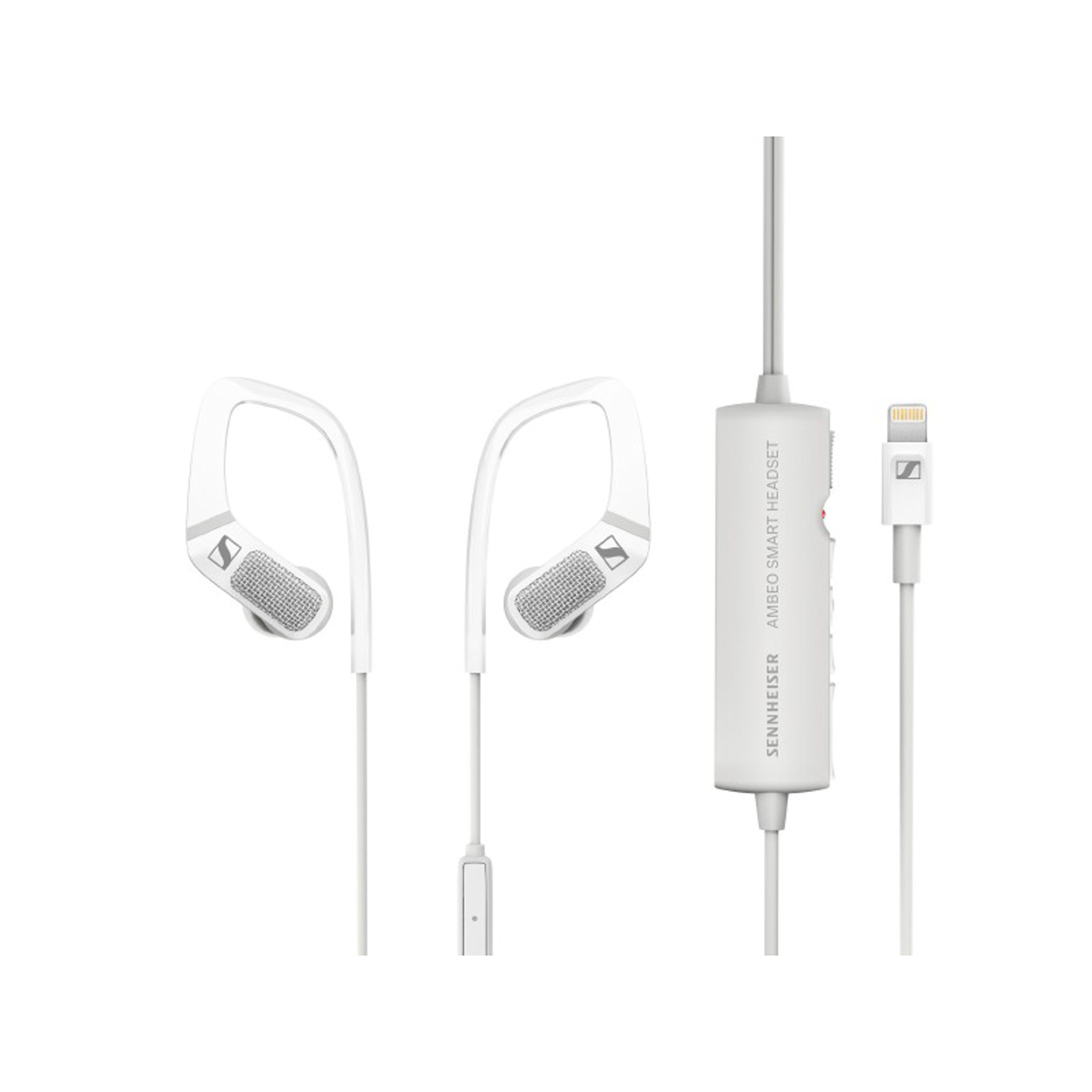 Sennheiser AMBEO Smart Headset (iOS) for 3D Video Sound - White